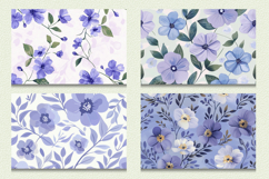 Cute Periwinkle Floral Cutting Boards sublimation Design Product Image 2