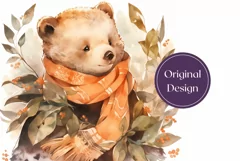 Christmas Tumbler Wrap, Christmas Bear Tumbler Sublimation Product Image 2