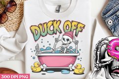 Duck off PNG, Funny Skeleton Sublimation PNG Product Image 2