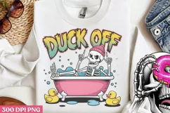 Duck off PNG, Funny Skeleton Sublimation PNG Product Image 2