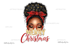 Afro Hair Holiday Woman Clipart Product Image 1