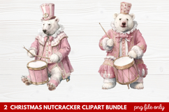 2 Christmas Nutcracker Clipart | Festive Holiday Nutcracker Product Image 1