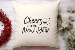 Cheers to the new year SVG, Happy New Year SVG Product Image 2
