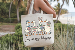 Just an egg-cited goose PNG Sublimation | Happy Easter Day P Product Image 2