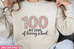 100 Days of Loving School PNG Product Image 3