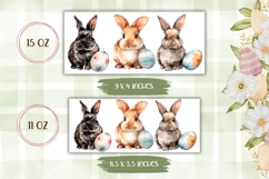 Easter Bunny Mug Design, Easter Eggs Mug Sublimation Product Image 2