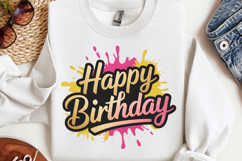 Happy Birthday Sublimation PNG Product Image 3