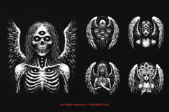 10 Bundle Dark Art Angel Eyes Women Wings Archangel Seraph Product Image 3
