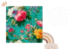 Vintage Flowers Pillow Case Designs, Cartoon Pillowcase Product Image 2