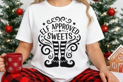 Elf Approved Sweets Svg, Christmas Elf Svg, Elf Legs Svg. Product Image 3