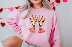 Cute Couple Animal Valentine Clipart, Valentines Day Couplet Product Image 2