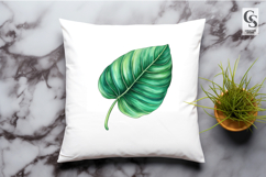 Watercolor Green Leaves Clipart Sublimation PNG Product Image 2
