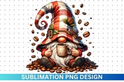 Coffee Gnome Sublimation - Clipart PNG Product Image 1