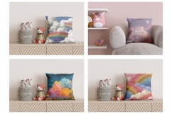 Glitter Rainbow Pillow Designs, Celestial Bundle Product Image 2