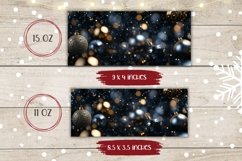 Glitter Christmas Mug Sublimation, Christmas Coffee Mug Wrap Product Image 2