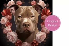 Staffordshire Bull Terrier Tumbler Design, Dog Sublimation Product Image 2