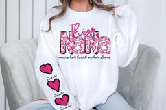 This Nana Wears Her Heart On Her Sleeve , Valentine PNG Product Image 2