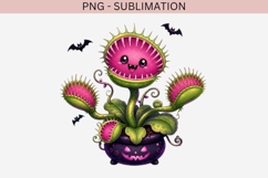 Cute halloween venus flytrap png design for T-shirts Product Image 2