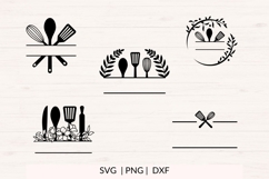 Kitchen Monogram SVG Bundle 10 Designs Product Image 2