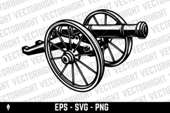 Illustration of ancient cannon. Design element for logo Product Image 2