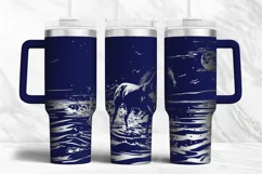 40oz Tumbler laser svg Horse wrap | Engaved Horse svg png Product Image 2