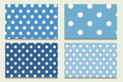 Blue &amp; White Polka Dots Cutting Boards sublimation Design Product Image 2