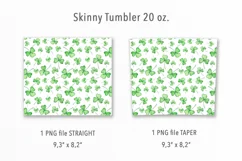St Patrick's Day 20 Oz Skinny Tumbler Design Product Image 2