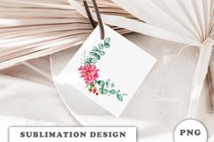Watercolor Christmas bouquet sublimation Product Image 2