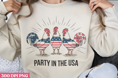 Party in the USA PNG, 4th Of July Sublimation PNG Product Image 1