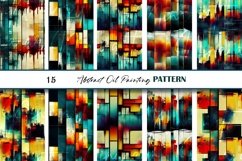 Geometrical Rainbow Oil Paint Grunge Seamless Digital Paper Product Image 2