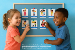 Educational Flashcards - Emotions Language Learning Product Image 3