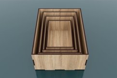 Laser Cut Renctagle Box Bundle Files, Glowforge Svg Files Product Image 2