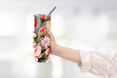 Colorful Flower Tumbler Wrap Design Product Image 2