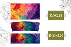 Fluid Art Tumbler Template, Colorful 40 Oz Tumbler Product Image 2