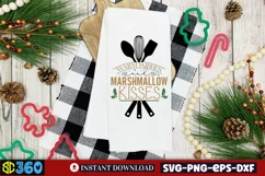 Warm wishes and marshmallow kisses SVG, Christmas SVG Product Image 3