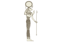 Sekhmet.Egyptian ancient symbol. Culture.Design element. Product Image 2