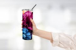 watercolor Blooming flower tumbler warp sublimation Product Image 2