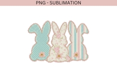 Patchwork bunnies png design for T-shirts Product Image 2