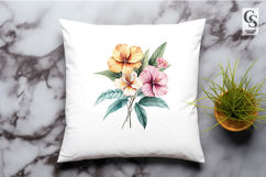 Watercolor Tropical Flower Clipart Sublimation PNG Product Image 2