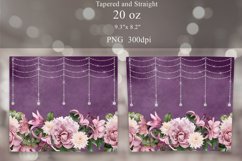 Flowers and Diamond Tumbler Sublimation | Seamless Wrap Product Image 2
