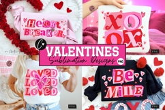 Preppy Valentine PNG Ransom Letter - 4 Designs Product Image 1