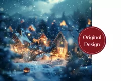 Winter Forest Tumbler Wrap, Christmas Tumbler Design Product Image 2