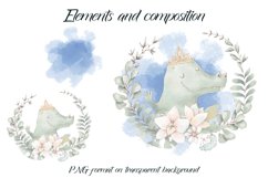 Cute Crocodile sublimation. Design for printing. Product Image 3