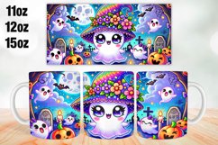 Halloween Boo Mug Wrap Sublimation 11oz, 12oz, 15oz Product Image 1