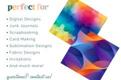 Bright Pattern Digital Paper Bundle, Craft Paper Product Image 2