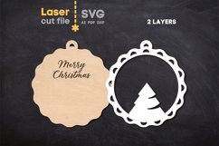 Christmas Tree Toy SVG laser cut file for Glowforge Product Image 3