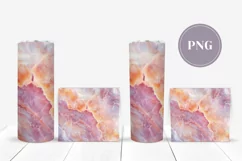 Pink Marble Tumbler Template, Purple Marble Tumbler Design Product Image 2