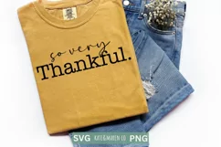 So Very Thankful SVG | Retro Girl Thanksgiving Sublimation Product Image 2