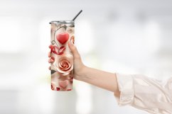 Heart Flower Tumbler Wrap Design Product Image 2