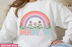 Mamaw PNG, Mothers Day Sublimation PNG Product Image 1